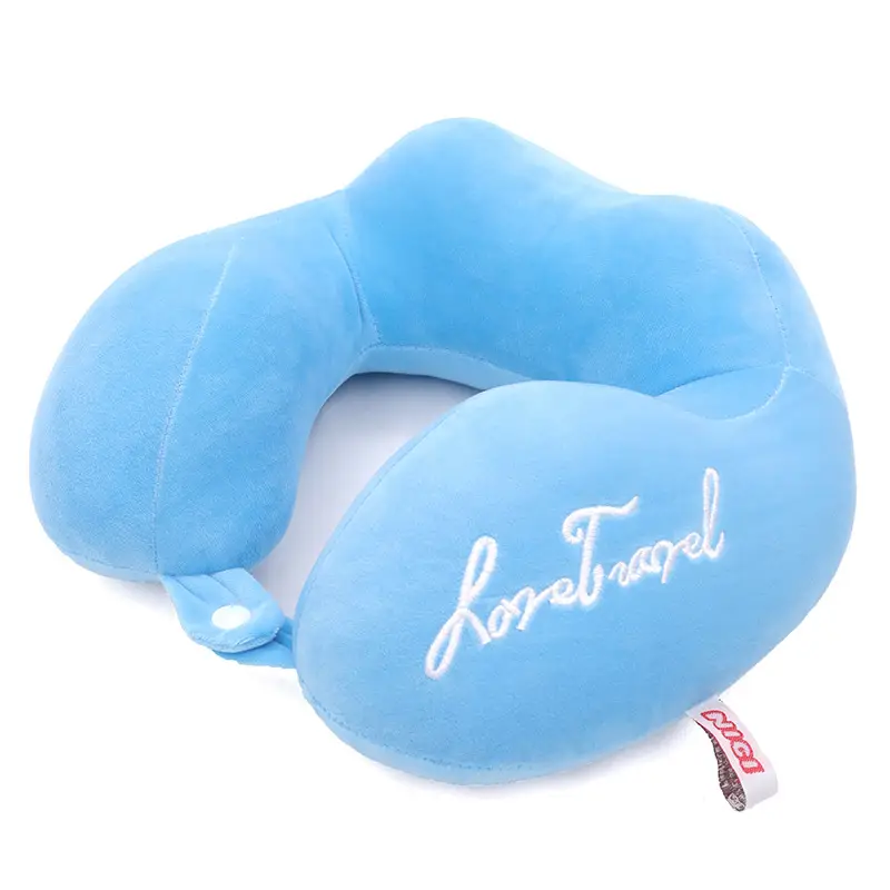 Orange U-Shaped Student Neck Pillow for Travel - Image 2