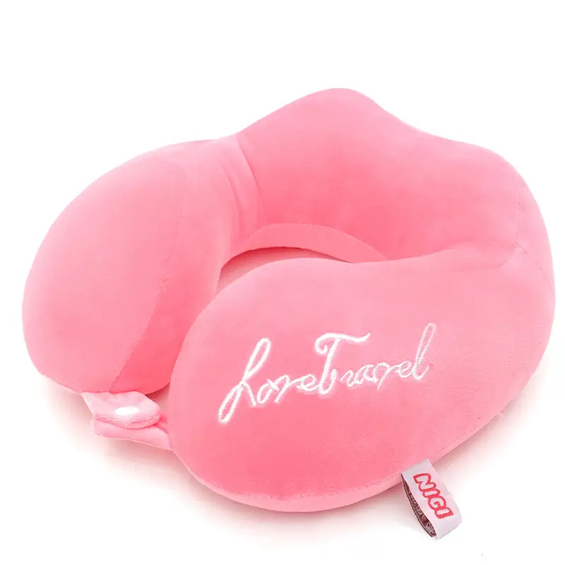 Orange U-Shaped Student Neck Pillow for Travel - Image 4