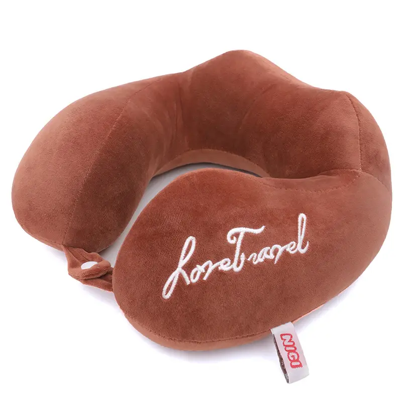 Orange U-Shaped Student Neck Pillow for Travel - Image 5