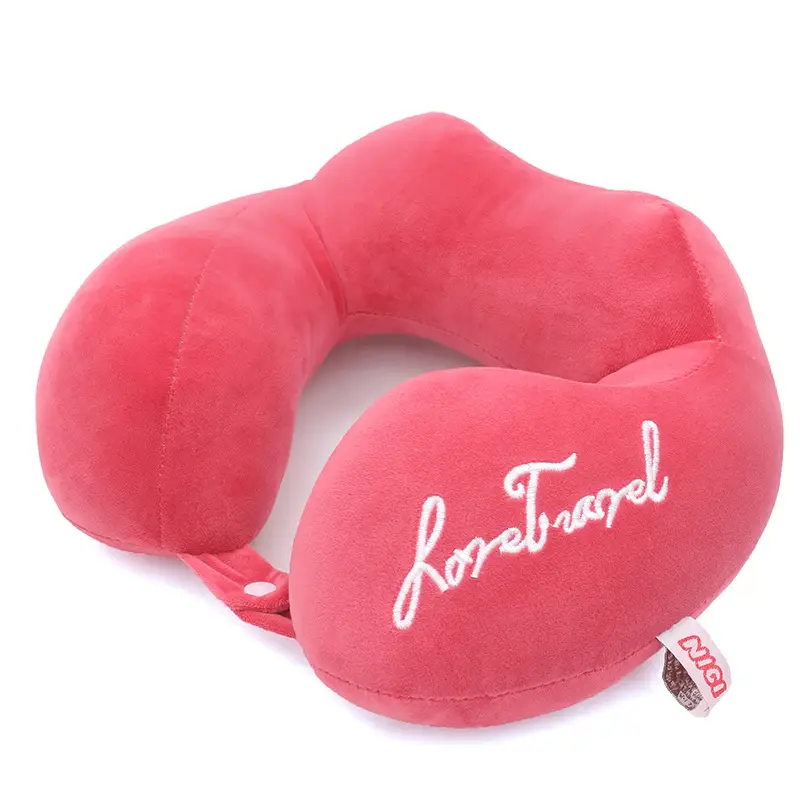 Orange U-Shaped Student Neck Pillow for Travel - Image 7