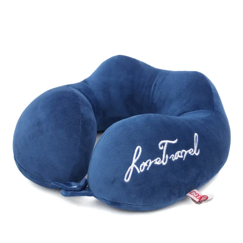 Orange U-Shaped Student Neck Pillow for Travel - Image 8