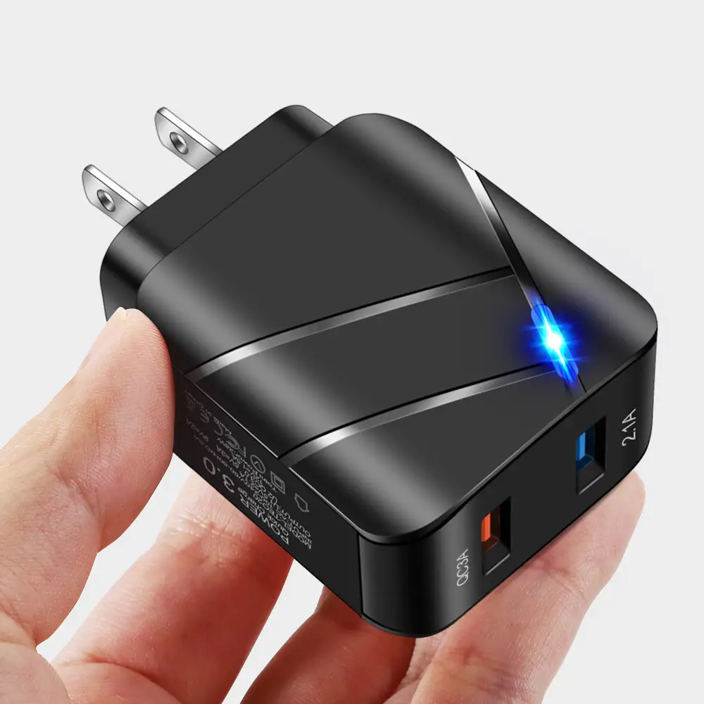 Fast Charging USB Mobile Charger Dual Port European Plug - Image 3