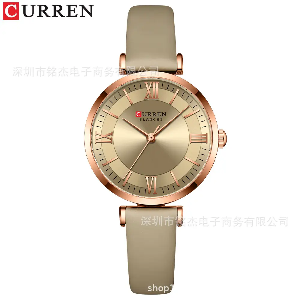 CURREN Women's Green Roman Dial Quartz Watch - Image 5