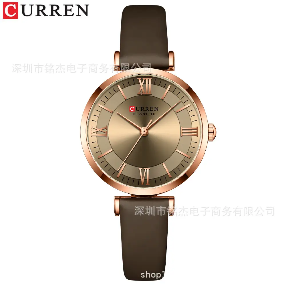 CURREN Women's Green Roman Dial Quartz Watch - Image 6