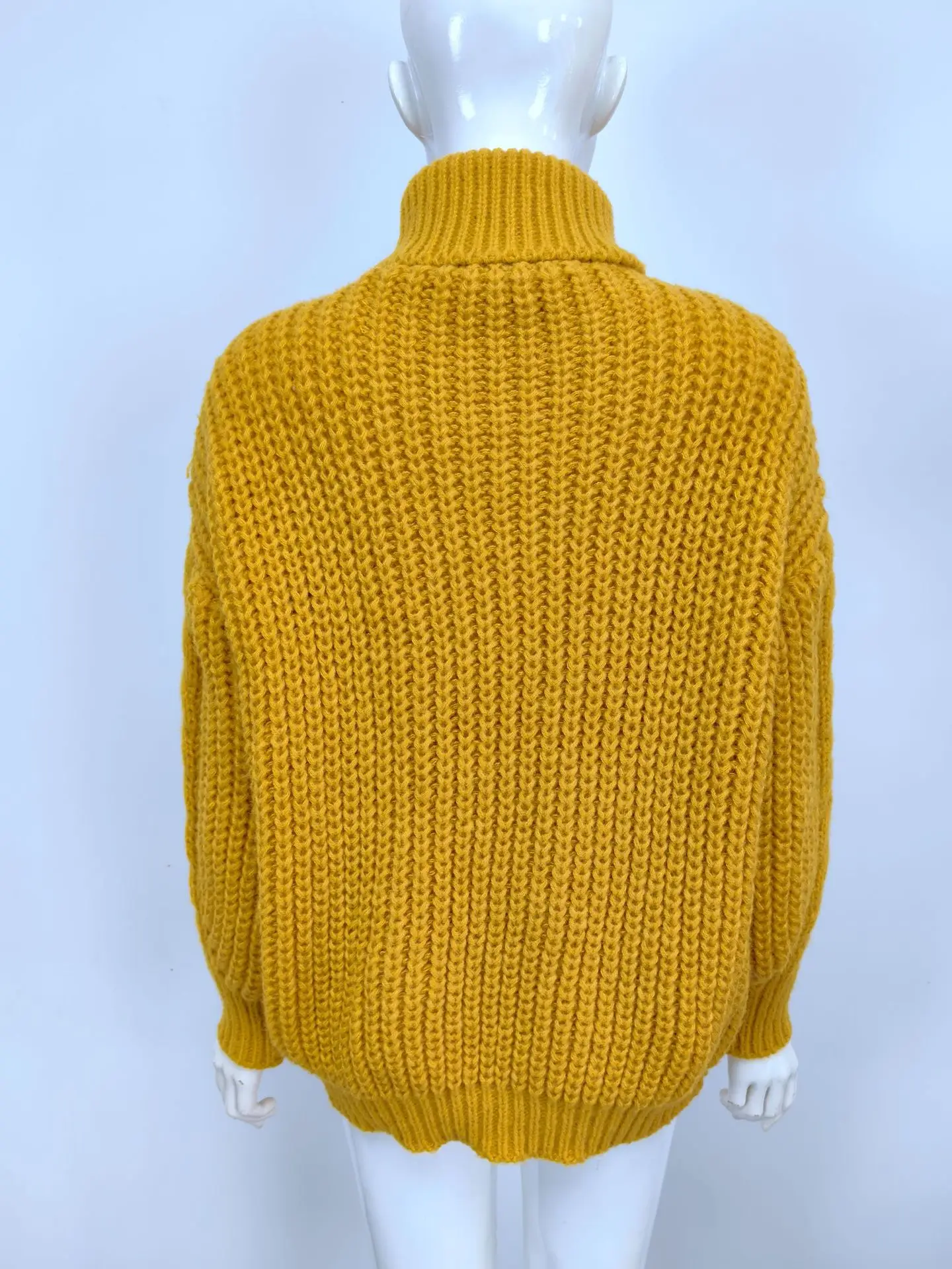 Women's 2025 Twist Turtleneck Sweater Pink — feature 38