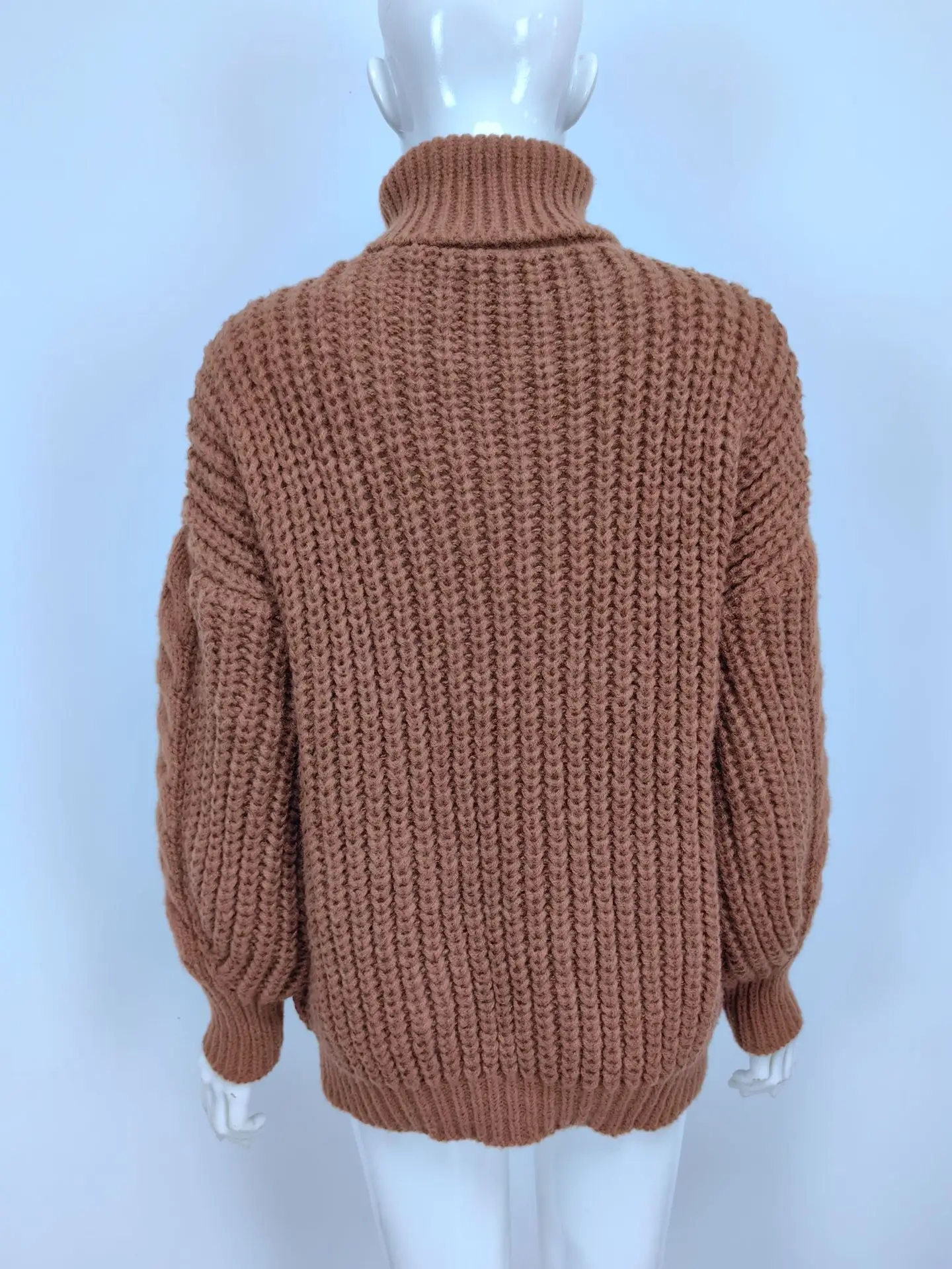 Women's 2025 Twist Turtleneck Sweater Pink — feature 40