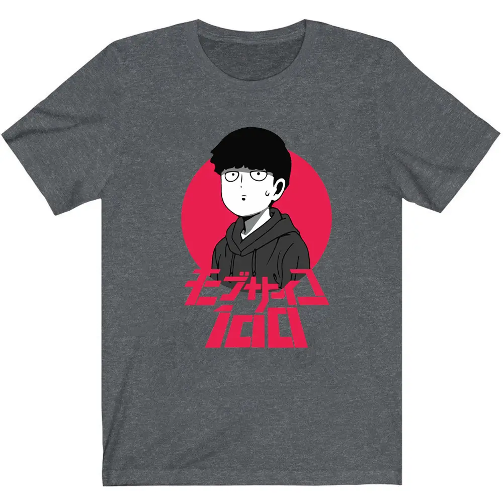 Mob Psycho T-Shirt Black Anime Design - Image 8