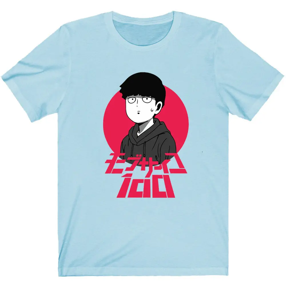 Mob Psycho T-Shirt Black Anime Design - Image 10