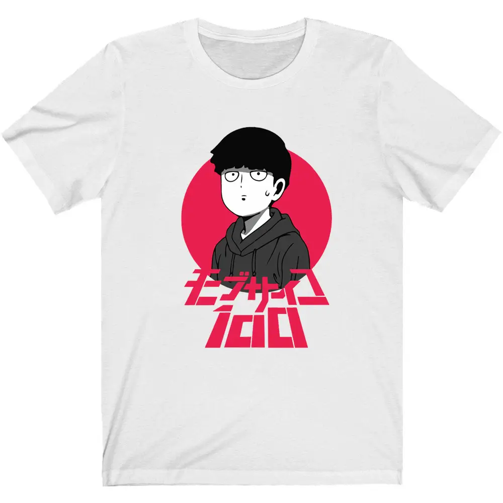 Mob Psycho T-Shirt Black Anime Design - Image 6