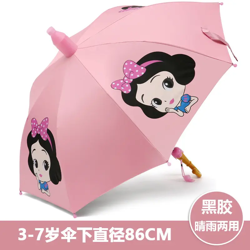 Children's Dinosaur Cartoon Umbrella Blue 86cm - Image 4