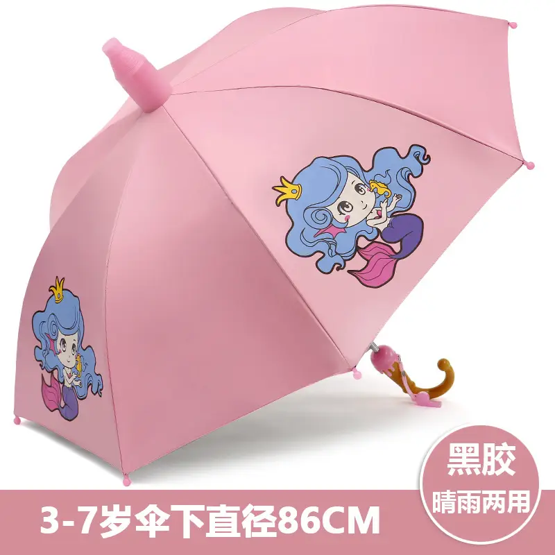 Children's Dinosaur Cartoon Umbrella Blue 86cm - Image 7