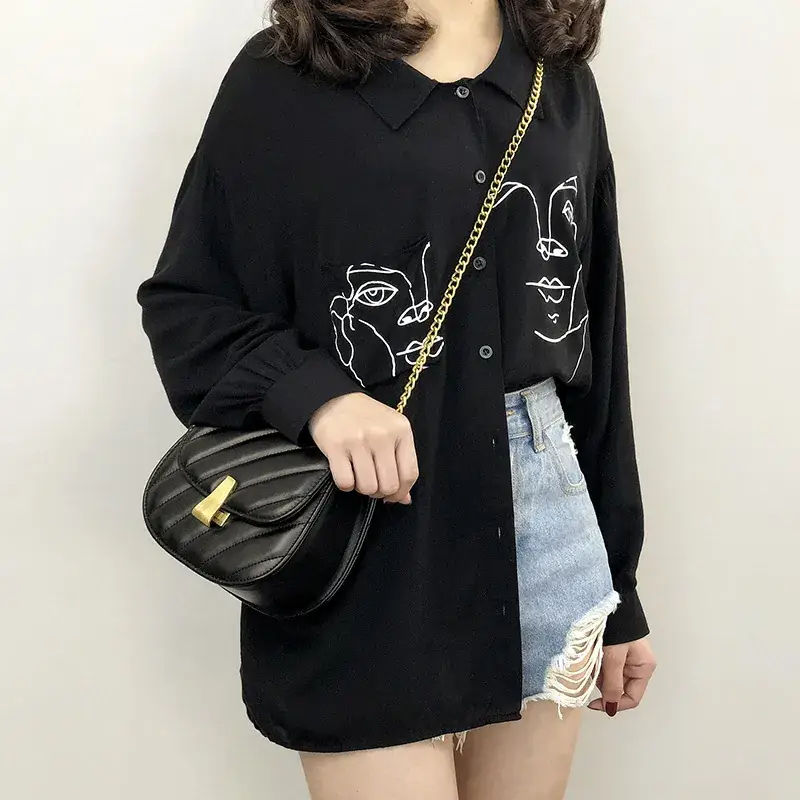 Black Quilted Crossbody Bag with Gold Chain for Women - Image 6