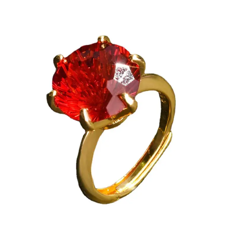 Green Citrine Open Ring for Women Seiko Style - Image 14