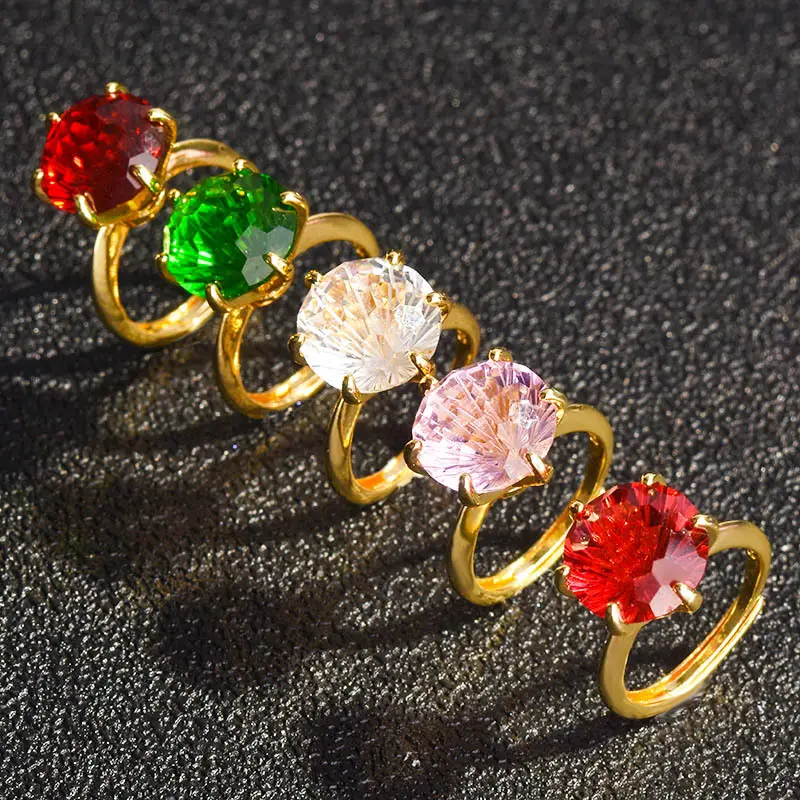 Green Citrine Open Ring for Women Seiko Style — feature 3