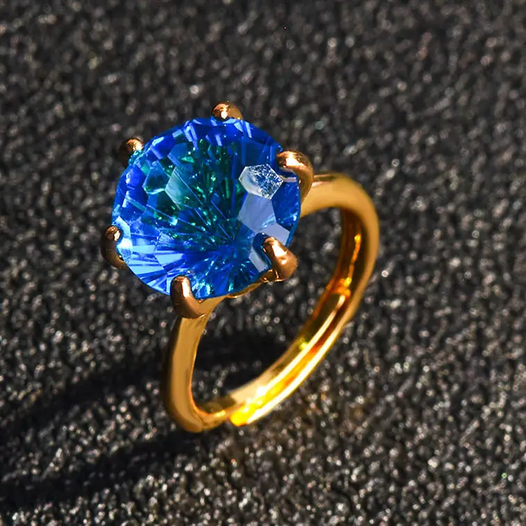 Green Citrine Open Ring for Women Seiko Style — feature 6