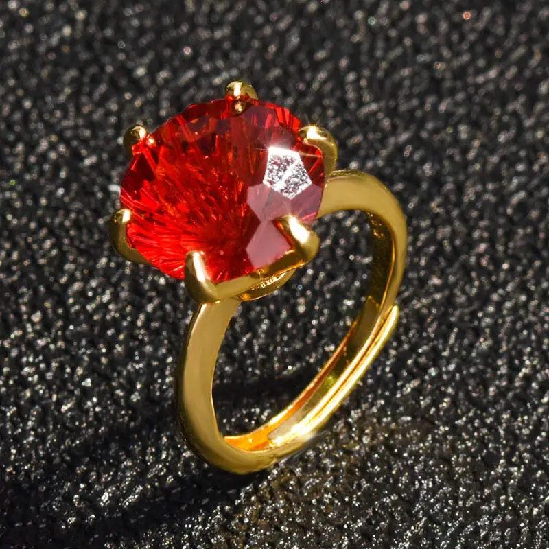 Green Citrine Open Ring for Women Seiko Style - Image 5