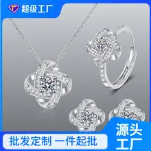 Qiao Lanxuan Japanese Korean New S925 Silver Plated Earrings Round Chain Small Smiley Personality Ear Ring Rose Gold Ear Buckle — feature 11