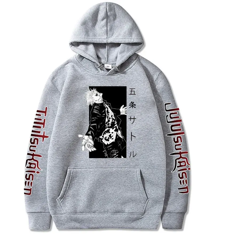 Men's Black Jujutsu Kaisen Hoodie with Spell Return Design - Image 10