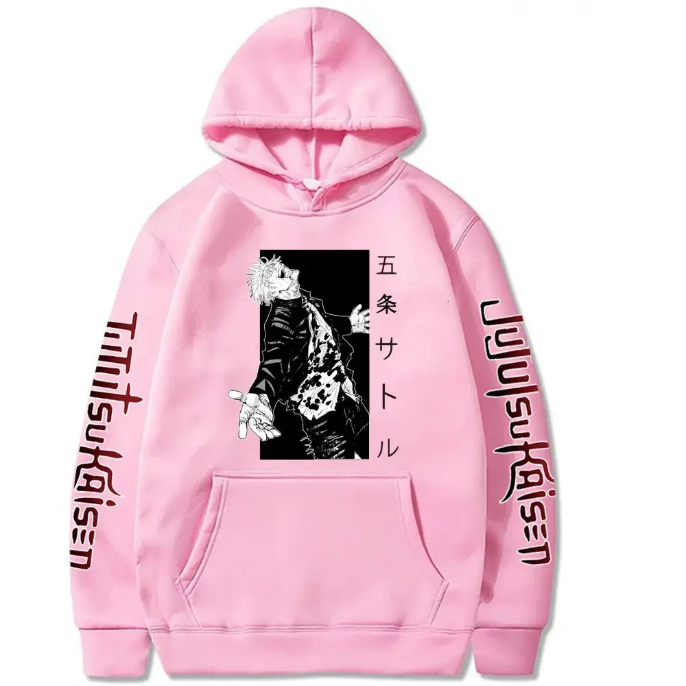 Men's Black Jujutsu Kaisen Hoodie with Spell Return Design - Image 12