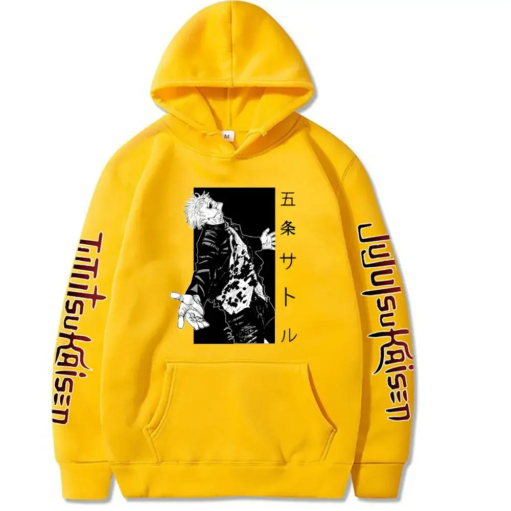 Men's Black Jujutsu Kaisen Hoodie with Spell Return Design - Image 8