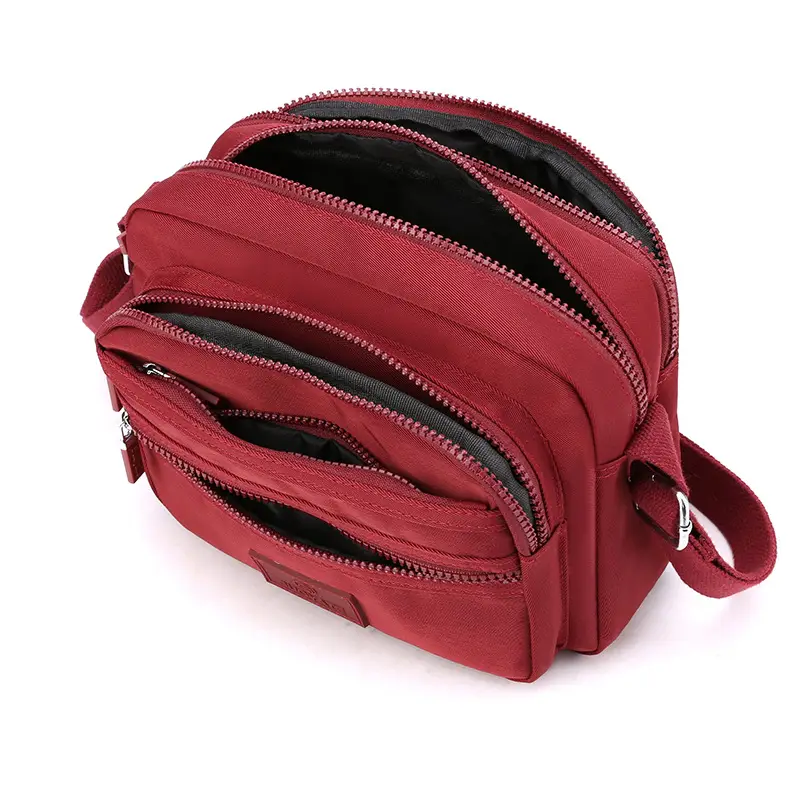 Women's Pink Five-Layer Crossbody Wallet Bag - Image 9