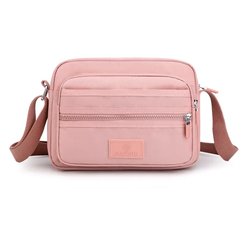 Women's Pink Five-Layer Crossbody Wallet Bag - Image 5