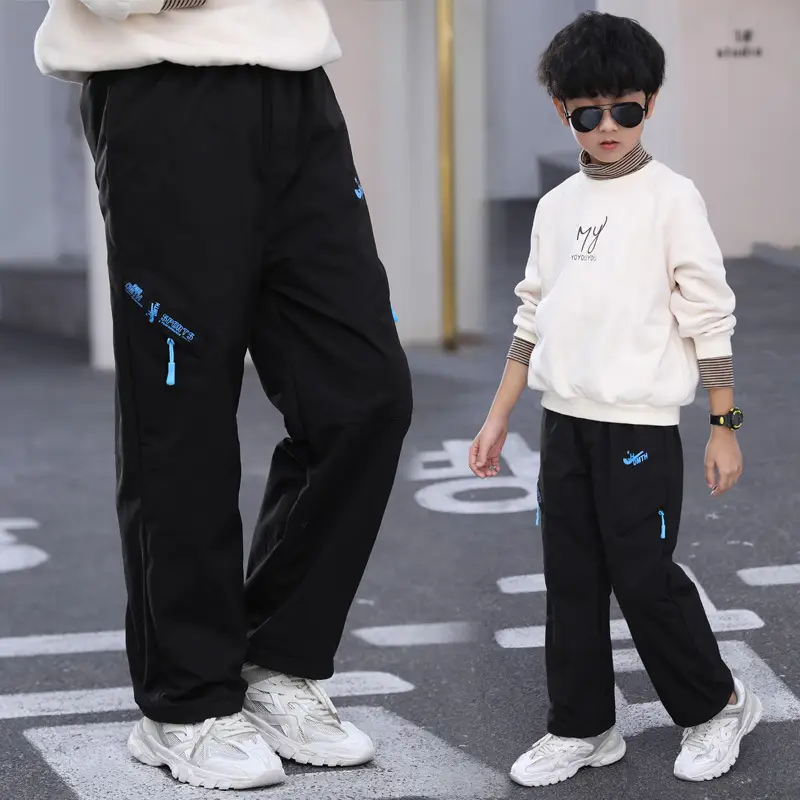 2025 Fleece-Lined Warm Pants for Kids Large - Image 2