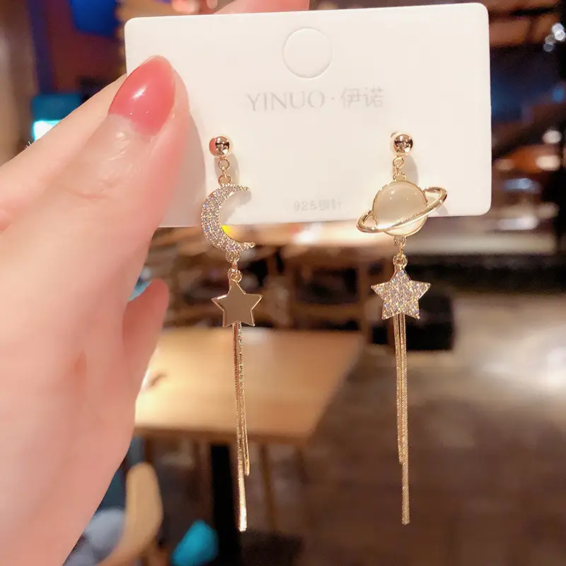 925 Silver Pin Cat's Eye Earrings for Women - Image 22