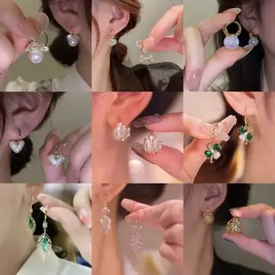 925 Silver Pin Cat's Eye Earrings for Women — feature 9