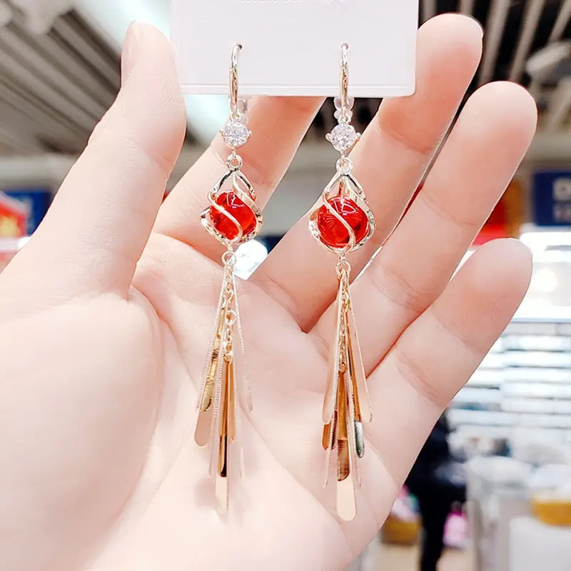 925 Silver Pin Cat's Eye Earrings for Women - Image 10