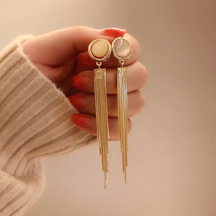 925 Silver Pin Cat's Eye Earrings for Women - Image 12