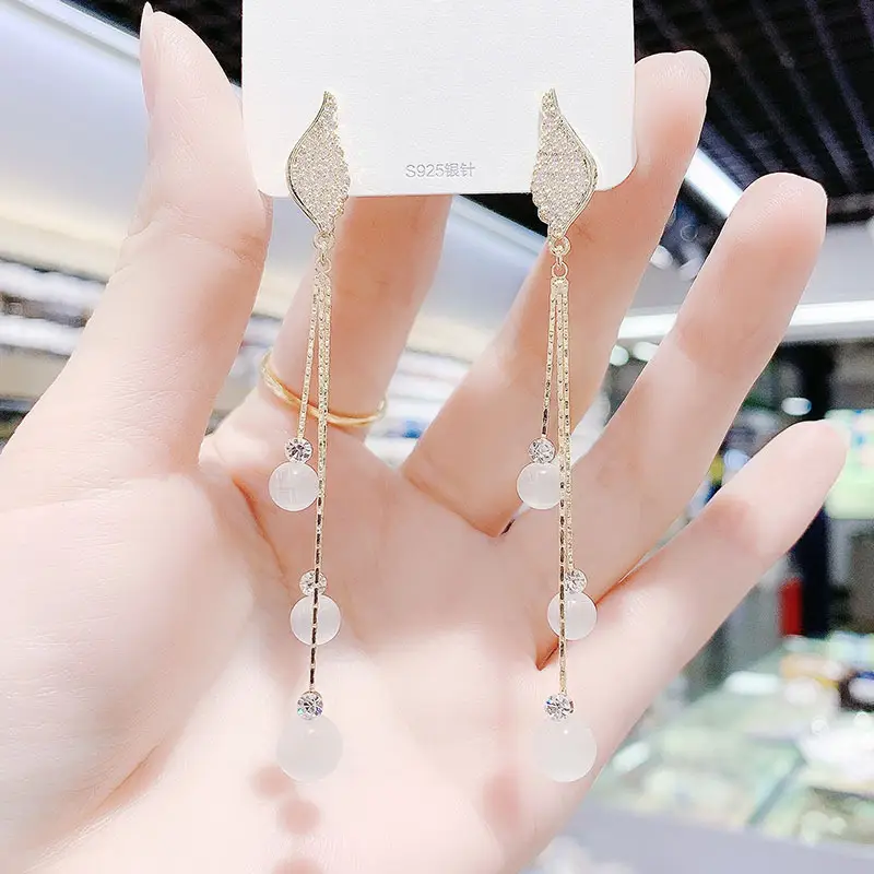 925 Silver Pin Cat's Eye Earrings for Women - Image 14