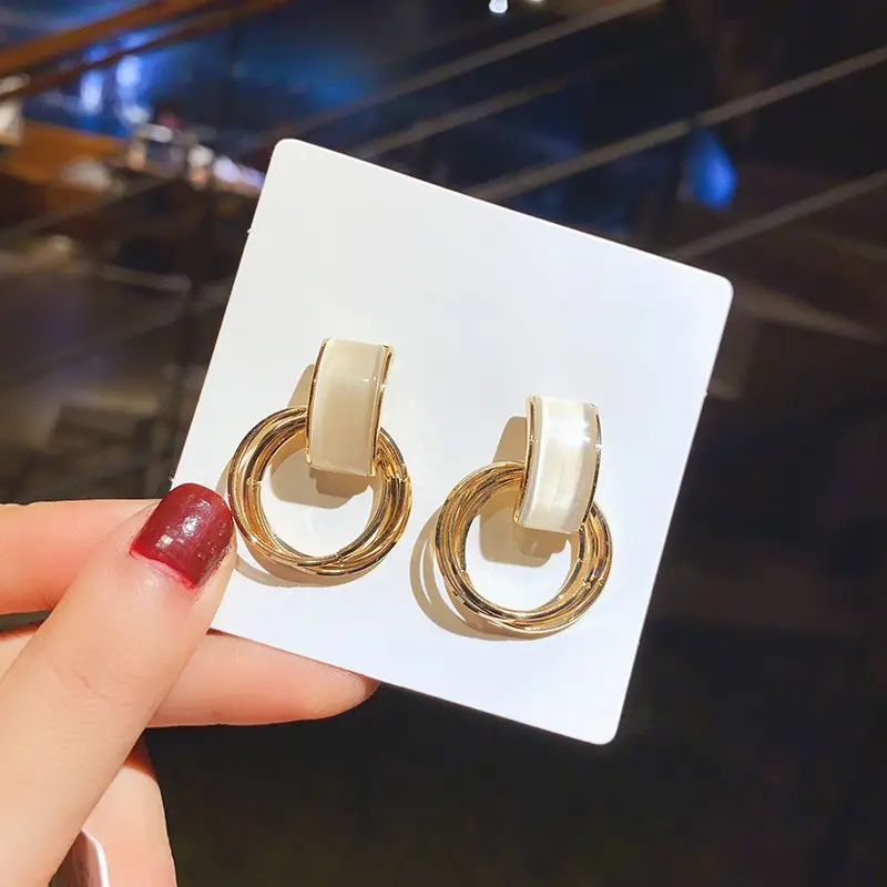 925 Silver Pin Cat's Eye Earrings for Women - Image 16
