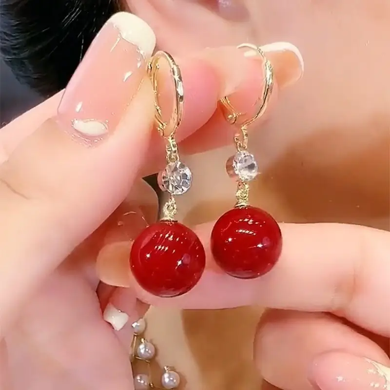 925 Silver Pin Cat's Eye Earrings for Women - Image 18