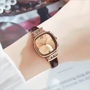Men's Black Chronograph Watch with Brown Leather Band — feature 23