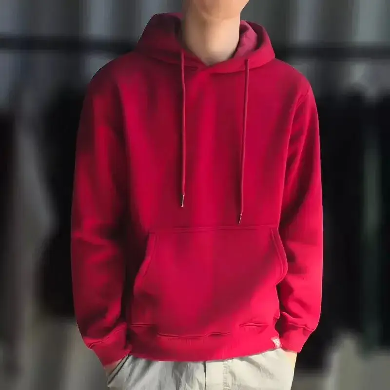 White Hooded Sweatshirt for Men Winter Casual Wear - Image 10