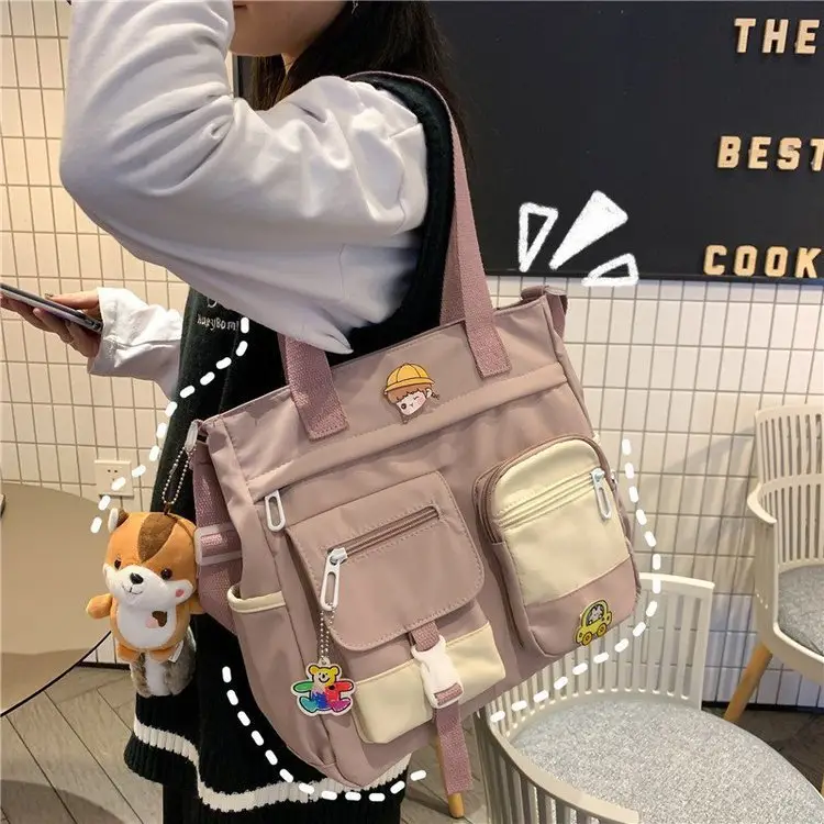 Japanese Style Shoulder Bag for Students Casual Artistic Design - Image 13
