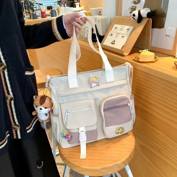 Japanese Style Shoulder Bag for Students Casual Artistic Design — feature 101