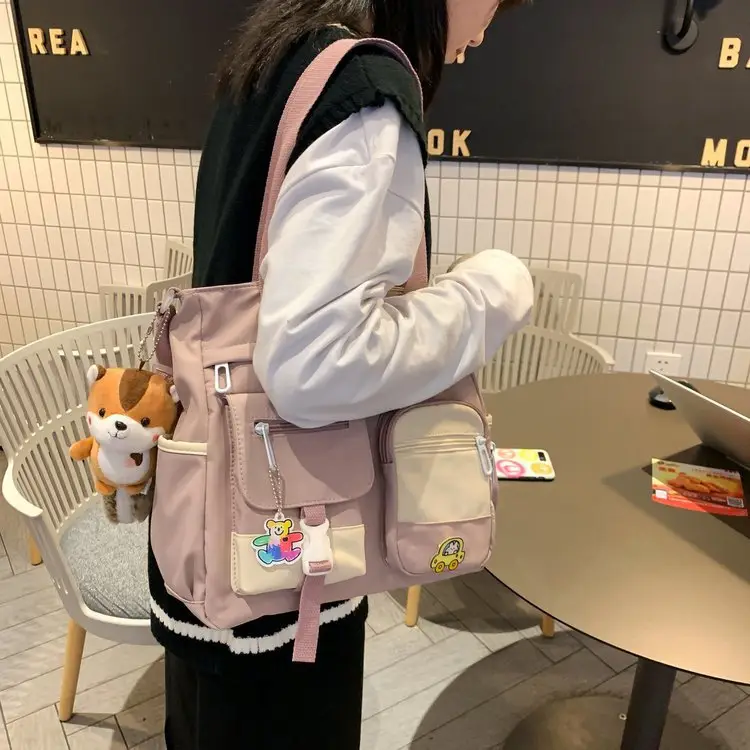 Japanese Style Shoulder Bag for Students Casual Artistic Design — feature 106