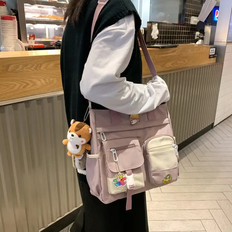 Japanese Style Shoulder Bag for Students Casual Artistic Design — feature 107