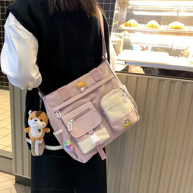 Japanese Style Shoulder Bag for Students Casual Artistic Design — feature 108