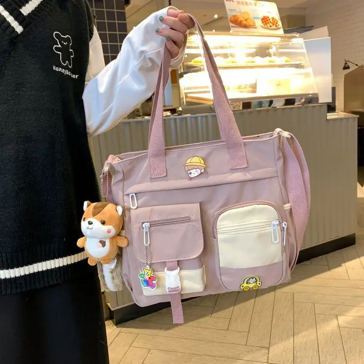 Japanese Style Shoulder Bag for Students Casual Artistic Design — feature 109