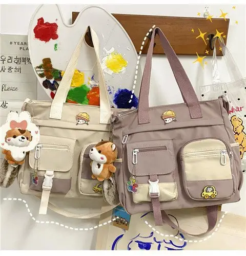 Japanese Style Shoulder Bag for Students Casual Artistic Design — feature 138
