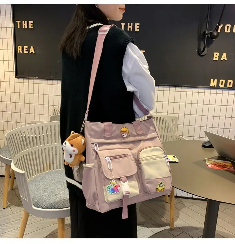 Japanese Style Shoulder Bag for Students Casual Artistic Design — feature 18