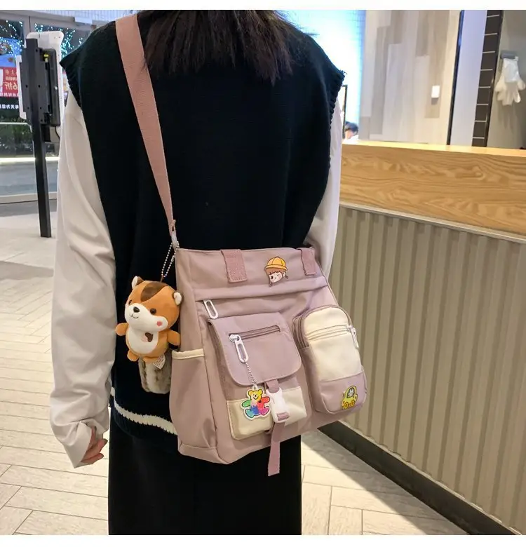 Japanese Style Shoulder Bag for Students Casual Artistic Design — feature 19