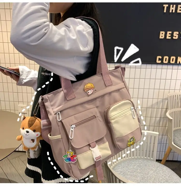 Japanese Style Shoulder Bag for Students Casual Artistic Design — feature 21