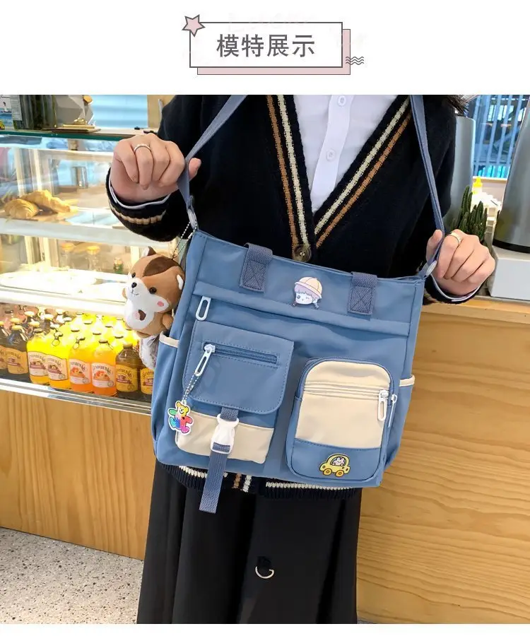 Japanese Style Shoulder Bag for Students Casual Artistic Design — feature 3