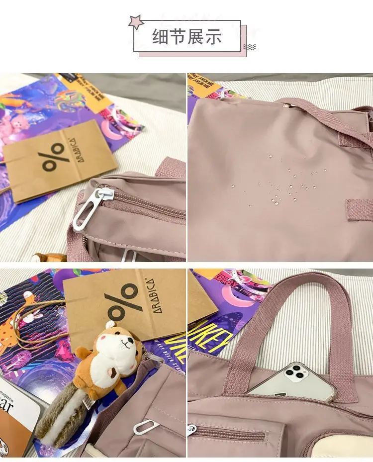 Japanese Style Shoulder Bag for Students Casual Artistic Design — feature 31