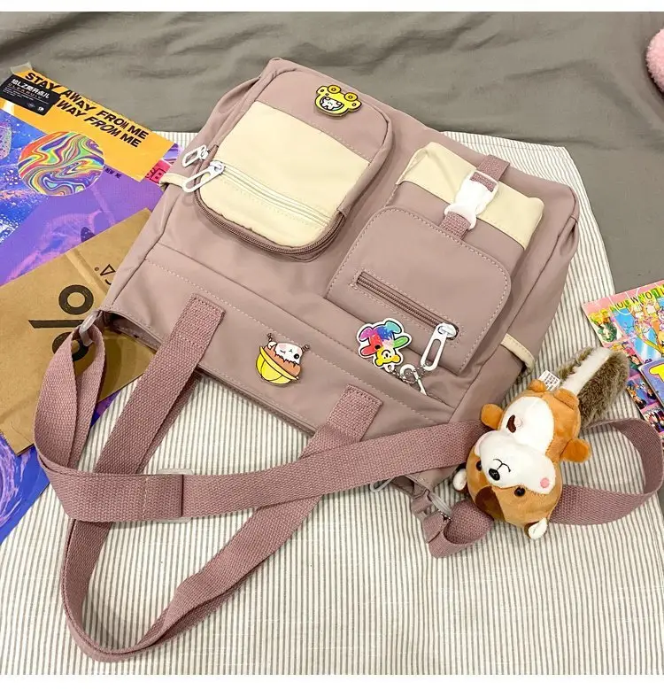 Japanese Style Shoulder Bag for Students Casual Artistic Design — feature 32