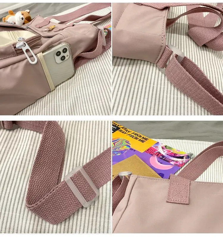Japanese Style Shoulder Bag for Students Casual Artistic Design — feature 33